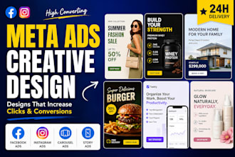 design high converting meta ads creative and facebook ads design