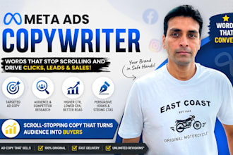 write high conversion facebook and meta ads copywriting