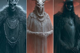 design fantasy horror and fantasy horror character