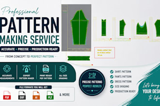 create professional sewing patterns and pattern grading