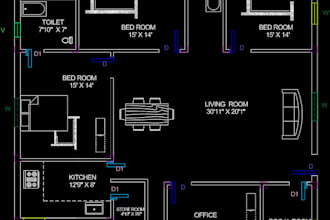 do autocad design and draughting