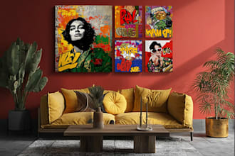 create canvas wall art motivational, pop art and minimal design