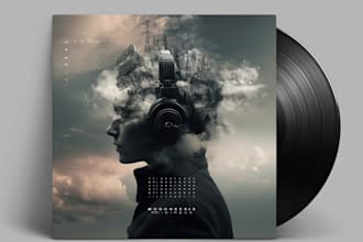 create stunning album cover art and spotify canvas for you