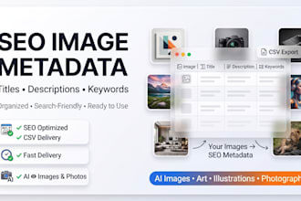 create SEO titles, descriptions, and keywords for your images