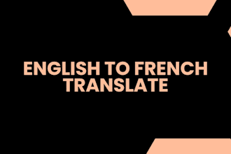 translate from english to french and french to english