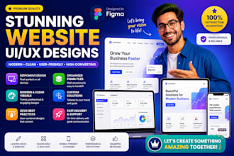 design modern UI UX website in figma