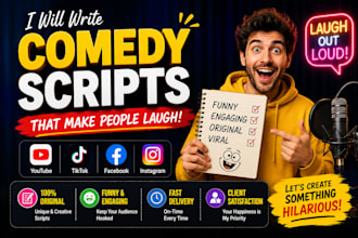 write viral comedy scripts for your videos