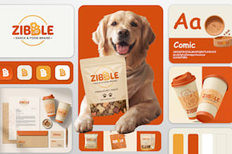 design complete brand identity, branding kit and logo with brand style guides