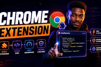 develop chrome extension, fix bugs, manifest v3 and web automation
