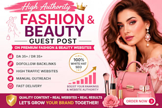 do beauty and style guest posts with links on fashion sites