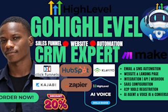 gohighlevel landing page go highlevel sales funnel go high level expert