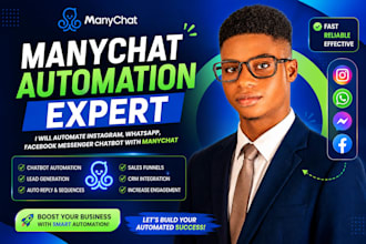 automate instagram whatsapp facebook messenger chatbot with manychatbot manychat