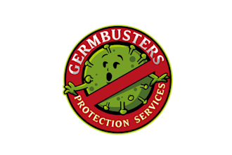 design germ busters protection service logo
