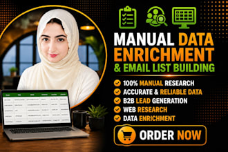 manually research and enrich your data