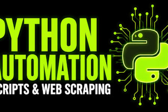 write python scripts for automation and web scraping