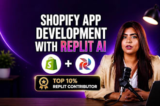 develop a custom shopify app with replit ai