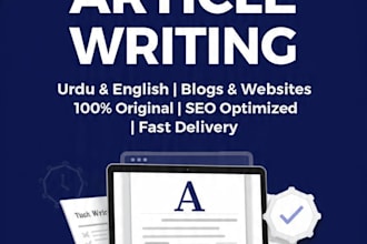 write SEO articles in urdu and english