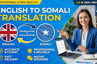 be your english to somali
