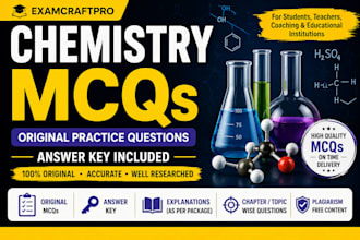create original chemistry mcqs and practice questions