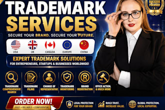 register your trademark in the USA, UK, eu, and canada with trademark filing