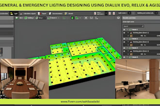 do general and emergency lighting design using dialux evo and relux