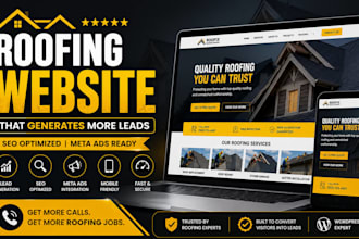 build a roofing website that generates more leads with SEO and meta ads