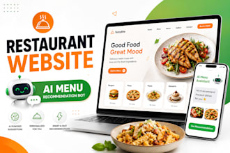 create a restaurant website with ai menu recommendation bot