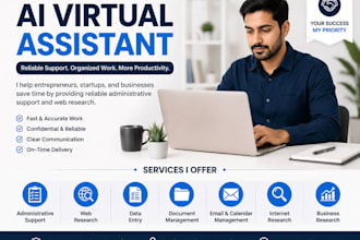 ai virtual assistant for administrative support and web research