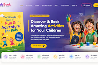 design book author website, children booking website, author landing page