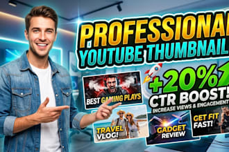 create professional youtube thumpnails to boost your CTR