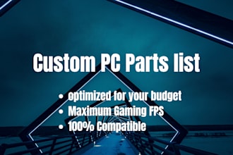create the perfect custom PC parts list for your budget