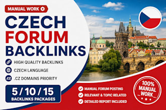 build czech forum backlinks for your site