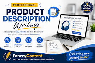 professional product description writing