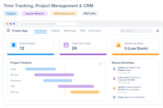 build asp net core time tracking and erp software solutions
