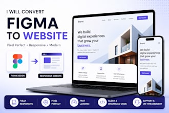 convert figma design to responsive website