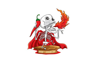 design corporate hot sauces brand logo
