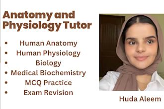 anatomy and physiology tutor for mbbs nursing and biology students
