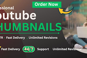 design eye catching yotube thumbnails for high CTR