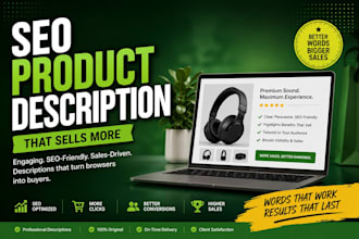 write SEO product descriptions