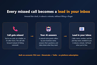 build an ai agent that answers your missed calls