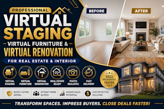 do virtual staging, virtual furniture, virtual renovation, real estate, interior