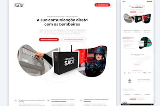 design a mordern landing page in figma