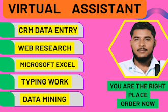 do data entry , lead generation,product listing