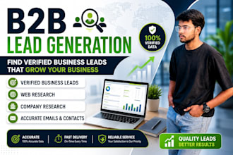do b2b lead generation and web research