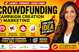 do crowdfunding campaign promotion for gofundme kickstarter indiegogo