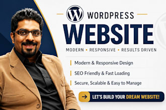 build modern wordpress site for restaurants healthcare and local businesses