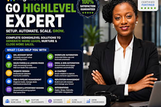gohighlevel landing page, gohighlevel website, ghl sales funnel and automation
