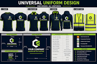 create universal uniform and apparel designs