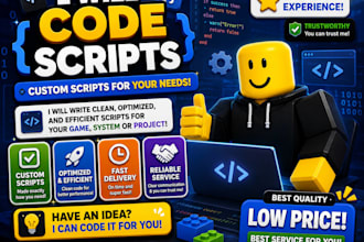 create custom roblox luau scripts for your game
