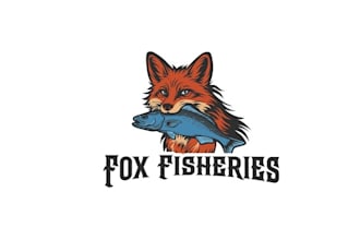 design custom commercial fishing theme logo
